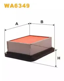 WA6349 WIX FILTERS Воздушный фильтр