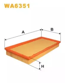 WA6351 WIX FILTERS Воздушный фильтр
