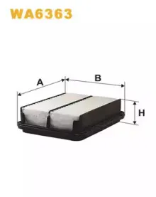 WA6363 WIX FILTERS Воздушный фильтр