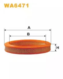 WA6471 WIX FILTERS Воздушный фильтр