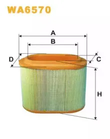 WA6570 WIX FILTERS Воздушный фильтр