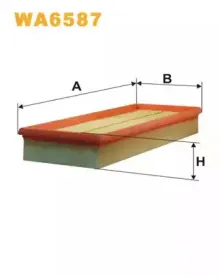 WA6587 WIX FILTERS Воздушный фильтр