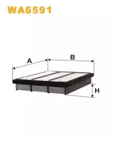 WA6591 WIX FILTERS Воздушный фильтр