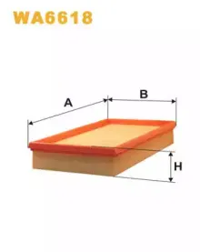 WA6618 WIX FILTERS Воздушный фильтр