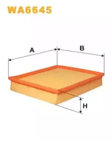 WA6645 WIX FILTERS Воздушный фильтр