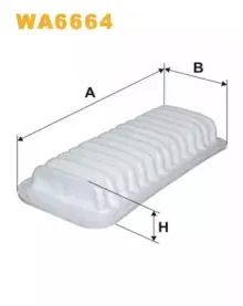 WA6664 WIX FILTERS Воздушный фильтр