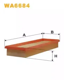 WA6684 WIX FILTERS Воздушный фильтр