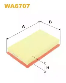 WA6707 WIX FILTERS Воздушный фильтр