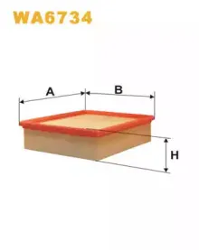 WA6734 WIX FILTERS Воздушный фильтр