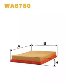 WA6780 WIX FILTERS Воздушный фильтр