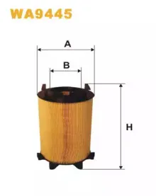 WA9445 WIX FILTERS Воздушный фильтр