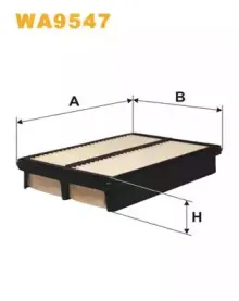 WA9547 WIX FILTERS Воздушный фильтр