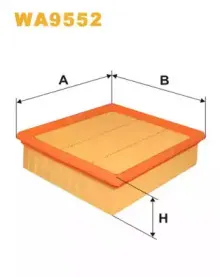 WA9552 WIX FILTERS Воздушный фильтр