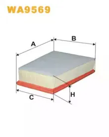 WA9569 WIX FILTERS Воздушный фильтр