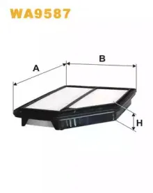 WA9587 WIX FILTERS Воздушный фильтр