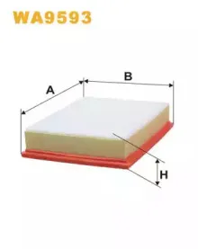 WA9593 WIX FILTERS Воздушный фильтр
