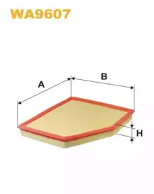 WA9607 WIX FILTERS Воздушный фильтр