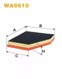 WA9610 WIX FILTERS Воздушный фильтр