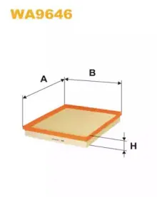 WA9646 WIX FILTERS Воздушный фильтр