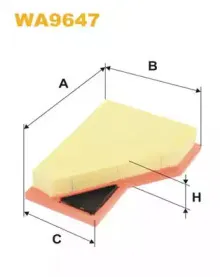 WA9647 WIX FILTERS Воздушный фильтр