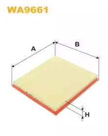 WA9661 WIX FILTERS Воздушный фильтр