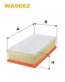 WA9662 WIX FILTERS Воздушный фильтр