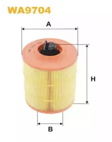 WA9704 WIX FILTERS Воздушный фильтр
