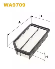 WA9709 WIX FILTERS Воздушный фильтр