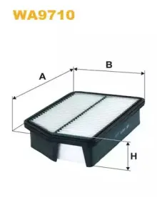 WA9710 WIX FILTERS Воздушный фильтр