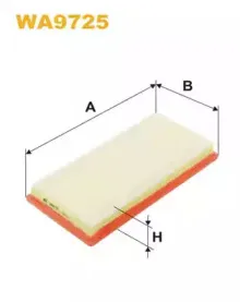 WA9725 WIX FILTERS Воздушный фильтр