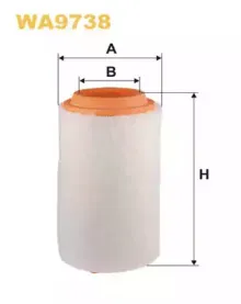 WA9738 WIX FILTERS Воздушный фильтр