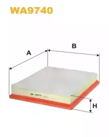 WA9740 WIX FILTERS Воздушный фильтр