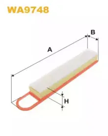 WA9748 WIX FILTERS Воздушный фильтр
