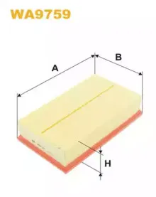 WA9759 WIX FILTERS Воздушный фильтр