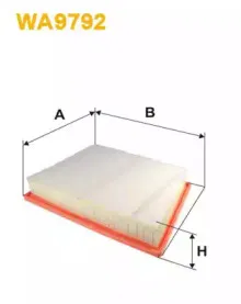 WA9792 WIX FILTERS Воздушный фильтр