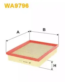 WA9796 WIX FILTERS Воздушный фильтр