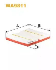 WA9811 WIX FILTERS Воздушный фильтр