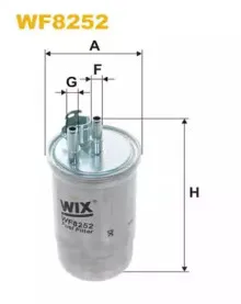 WF8252 WIX FILTERS Топливный фильтр