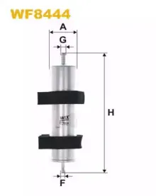 WF8444 WIX FILTERS Топливный фильтр