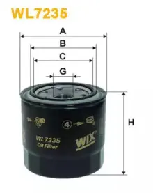 WL7235 WIX FILTERS Масляный фильтр