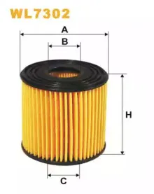 WL7302 WIX FILTERS Масляный фильтр