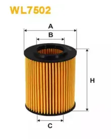 WL7502 WIX FILTERS Масляный фильтр