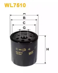 WL7510 WIX FILTERS Масляный фильтр