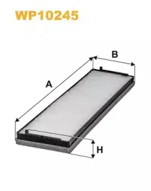 WP10245 WIX FILTERS Фильтр, воздух во внутренном пространстве