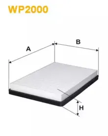 WP2000 WIX FILTERS Фильтр, воздух во внутренном пространстве