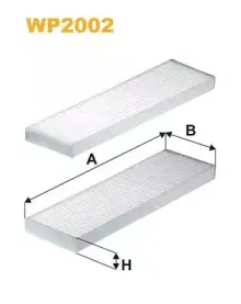 WP2002 WIX FILTERS Фильтр, воздух во внутренном пространстве