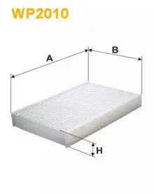WP2010 WIX FILTERS Фильтр, воздух во внутренном пространстве