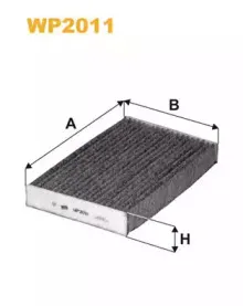 WP2011 WIX FILTERS Фильтр, воздух во внутренном пространстве