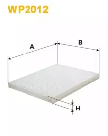 WP2012 WIX FILTERS Фильтр, воздух во внутренном пространстве