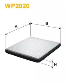 WP2020 WIX FILTERS Фильтр, воздух во внутренном пространстве